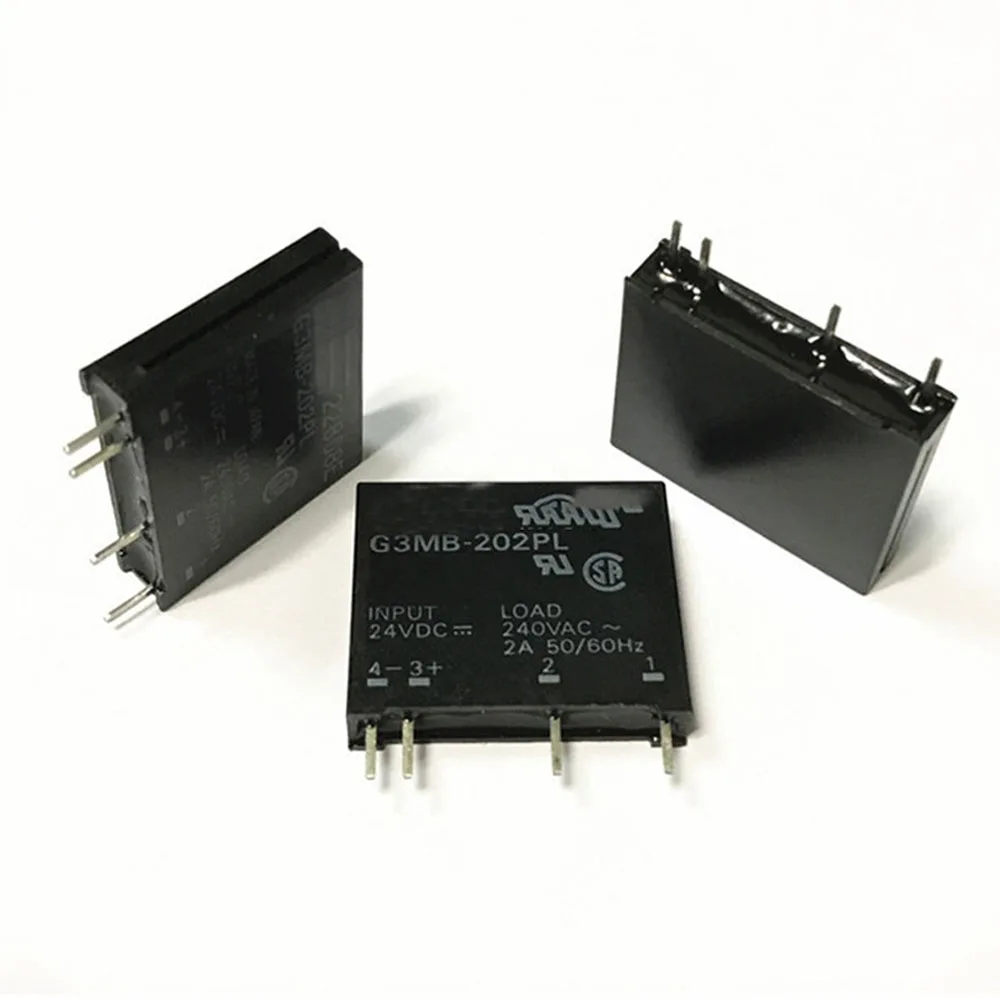 

5V / 12V / 24V DC-AC Solid State Relay Module G3MB-202P PCB SIP SSR AC 240V 2A Snubber Circuit Resistor Solid State Relay Switch