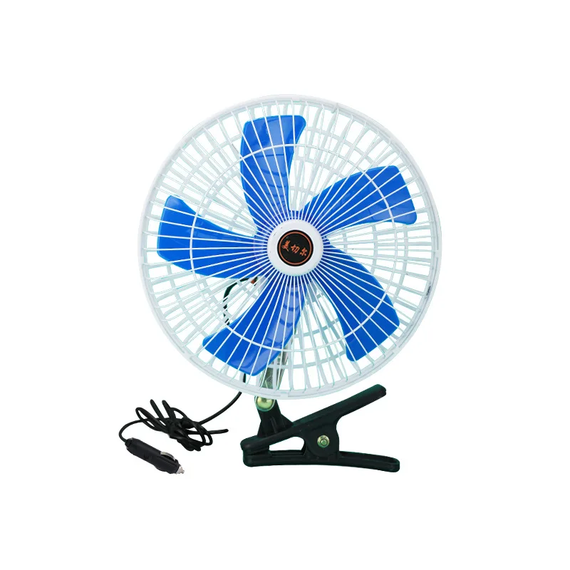 12/24V Car Mini Fan 180 Degree Rotating Adjustable Cooling Low Noise Strong Wind Vehicle Wind Air Cooler Conditioner Fans electric fan car fan