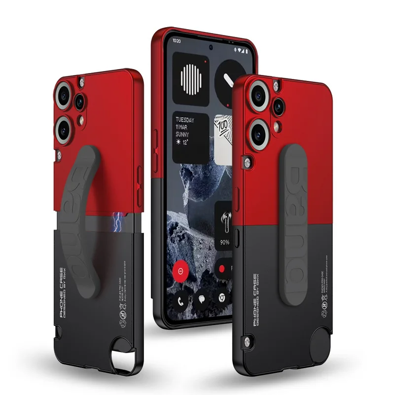 YUECXIN Cover per Nothing CMF Phone 1, Flip Caso in PU Pelle