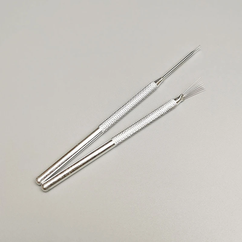 Description Picture 6 of item7 Pin Feather Wire Texture Ceramics Tools Polymer Clay Sculpting Modeling Tool DIY Pottery Brush Pottery Tools Cake Accessories