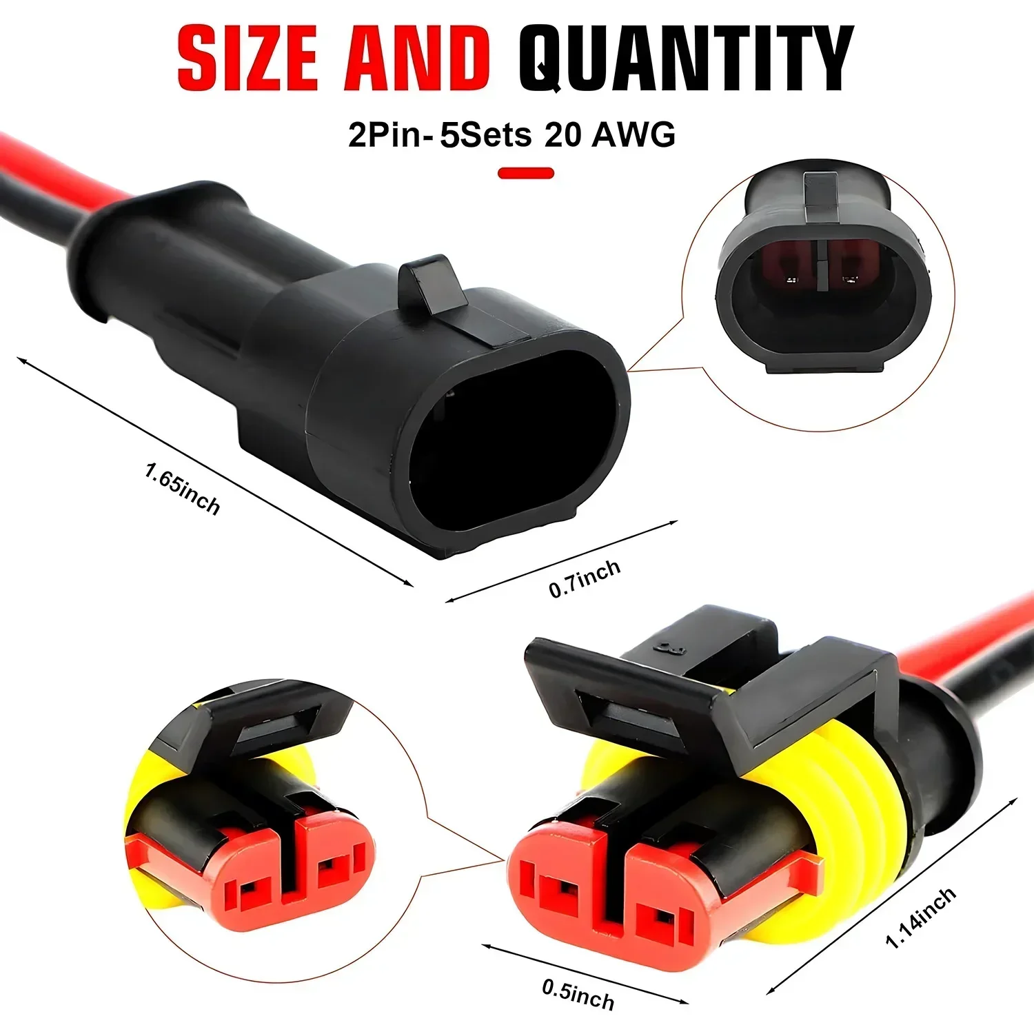 Waterproof Wire Connectors Automotive Marine