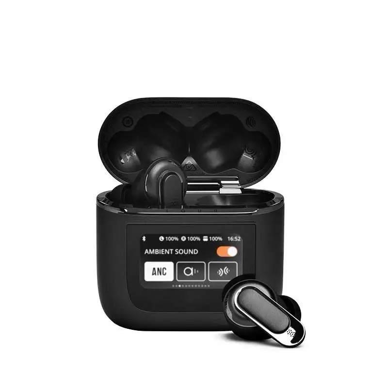 Wireless Bluetooth translation headphones business full-color touch screen translation earbuds simultaneous headphone