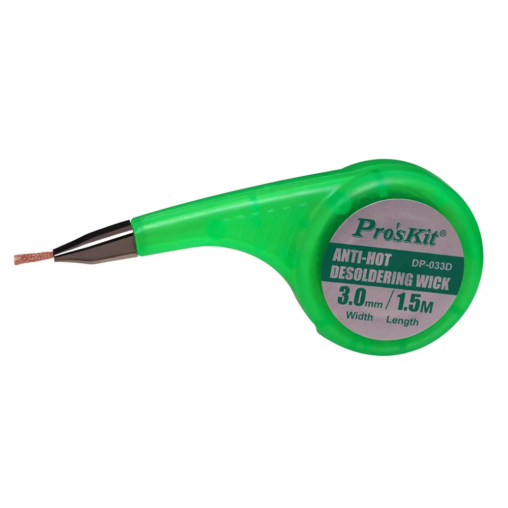 Desoldering Braid DP-033A/B/C/D/E Anti-Hot Desoldering Wick BGA Solder Wick Copper Wire Braid Solder Remover 1.5mm-3.5mm desoldering braid solder remover