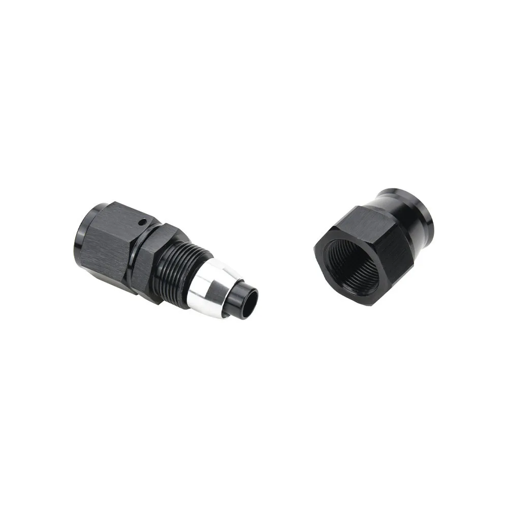 PTFE Hose End Fitting AN4 AN6 AN8 AN10 AN12 Straight 0 45 90 180 Degree For PTFE E85 Oil Fuel Line Kit Swivel Hose Adapter