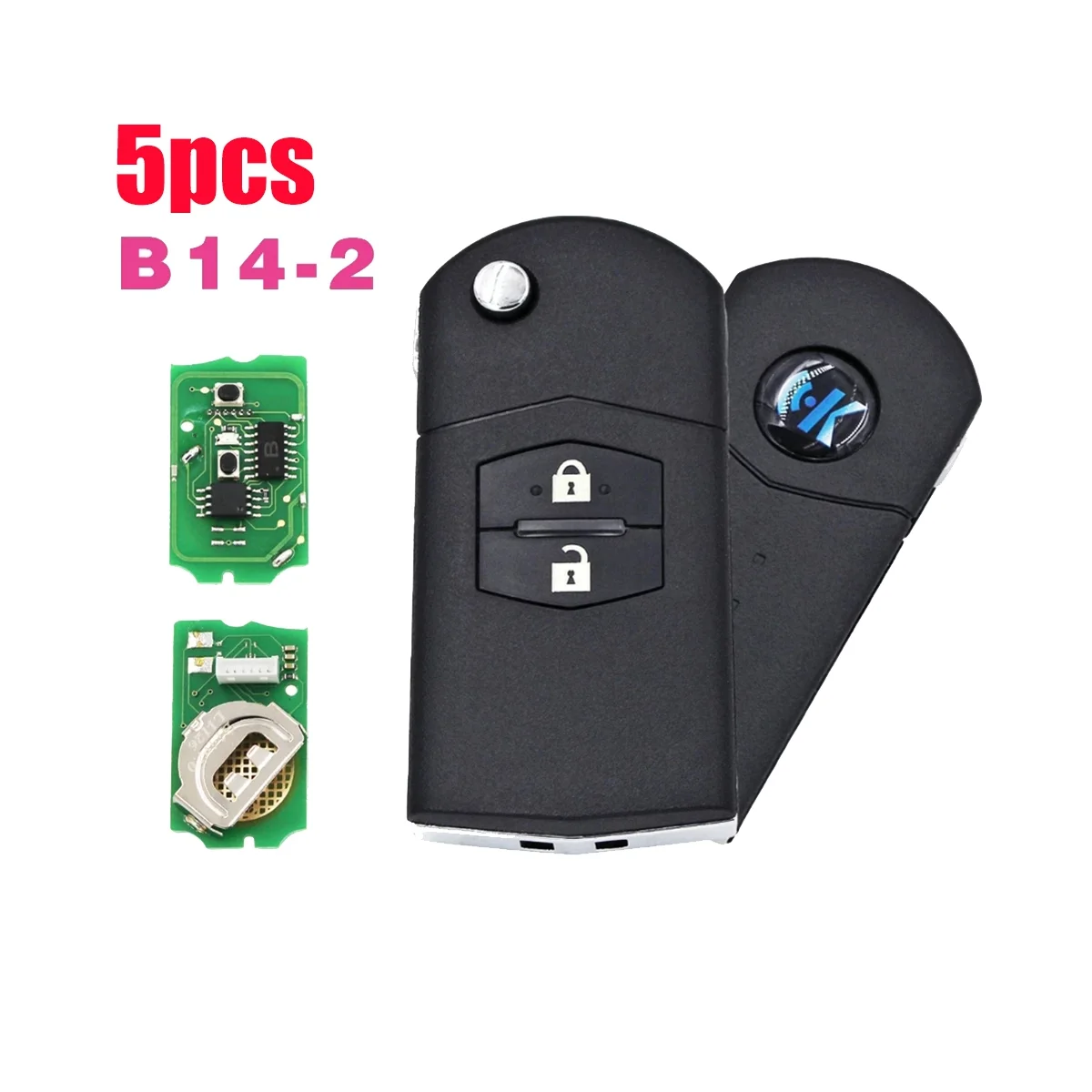 

5Pcs/Lot KEYDIY B14-2 Universal 2 Button B-Series KD Remote Control Car Key for KD900 KD900+ URG200 KD-X2 Mini for Mazda