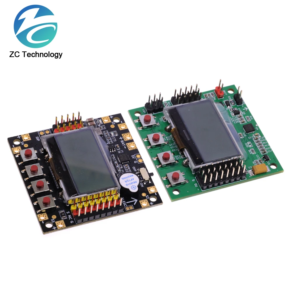 Connecteurs et composants de la carte de commande de vol multirotor KK2.1.5 pour montage sur drone FPV