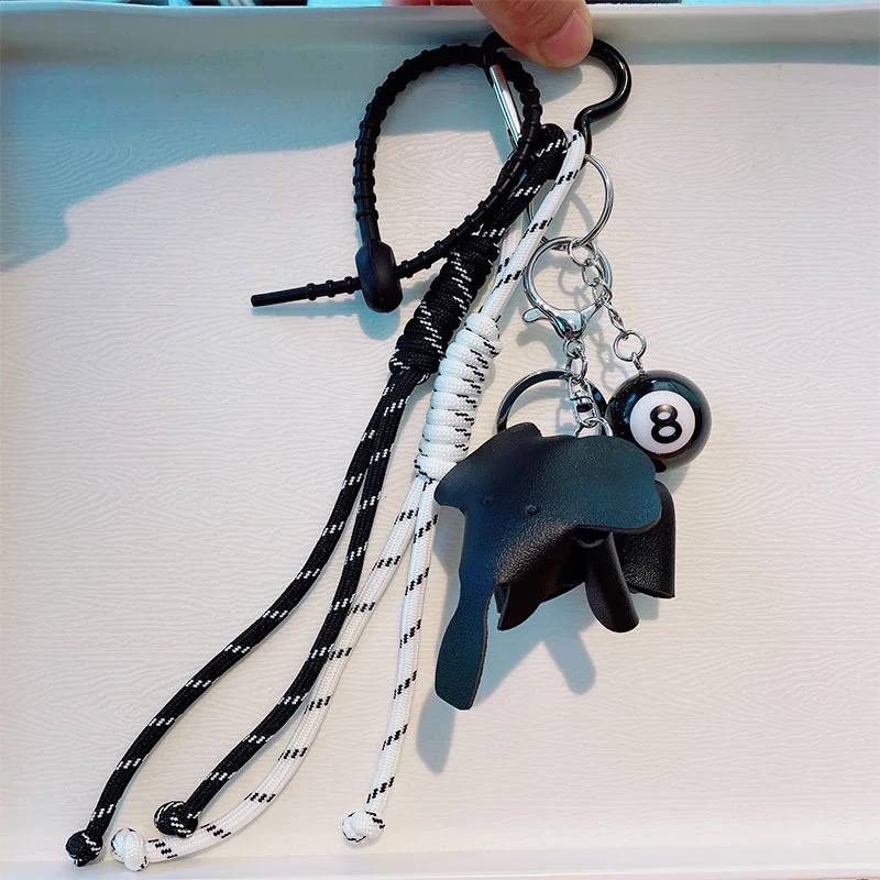 Vintage Brown Autumn And Winter PU Leather Elephant Suitable For Mobile Phone Bags Keychains Mens And Womens Pendants