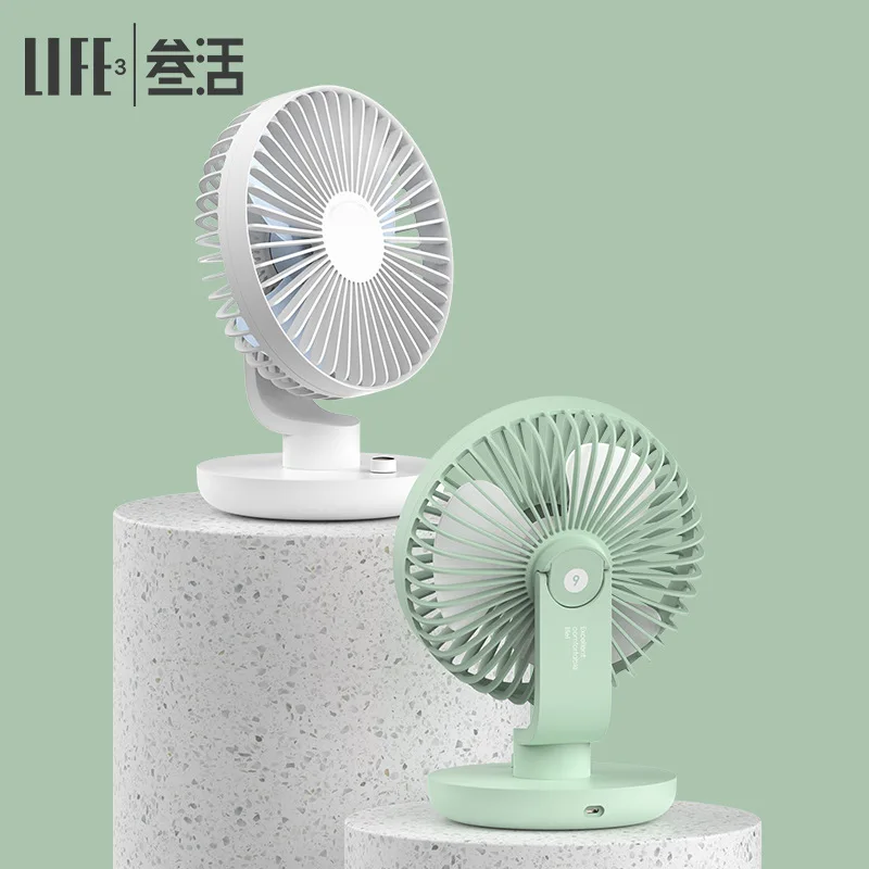 

Youpin Portable Table Fan Type USB Rechargeable Mini Desk Fans 120 Degree Rotation Adjustable Fan Desk Student Dormitory Fans