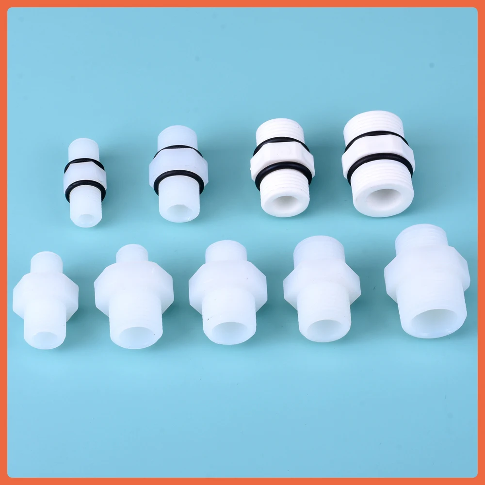 Plastic Pipe Fittings 1/4 "3/8" 1/2 "3/4" Male Thread Quick Connector Aquarium RO Filter Reverse Osmosis Water Filter
