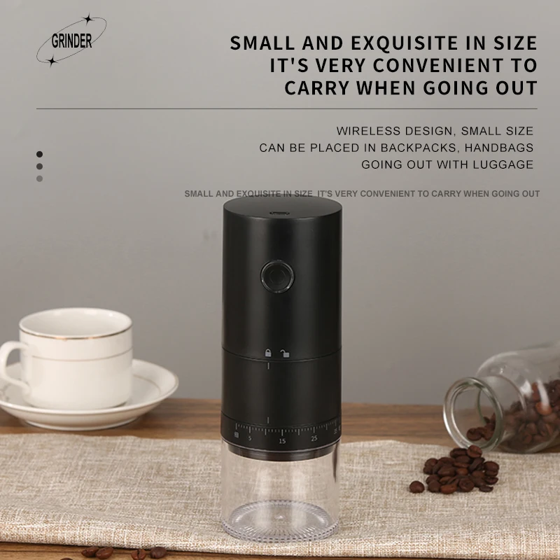 Description Picture 5 of itemUSB Rechargeable Electric Coffee Grinder 1500mAH Mixer Grinder Coffee Bean Grinder Kitchen Accessories