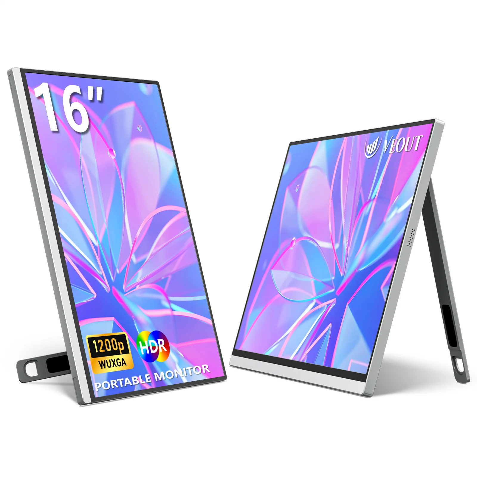 Colourful 16 60H VEOUT inch Gaming Portable Monitor for Laptop ,1200P Display LCD FHD External Second Computer Screen for Phone