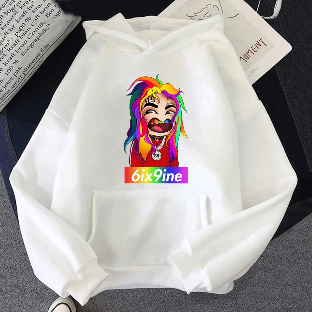 

6ix9ine Tekashi69 New Kawaii Japanese Casual Harajuku Women Men Hoodies Korean Style Pullovers Funny Printed Sweatshirts Clothes