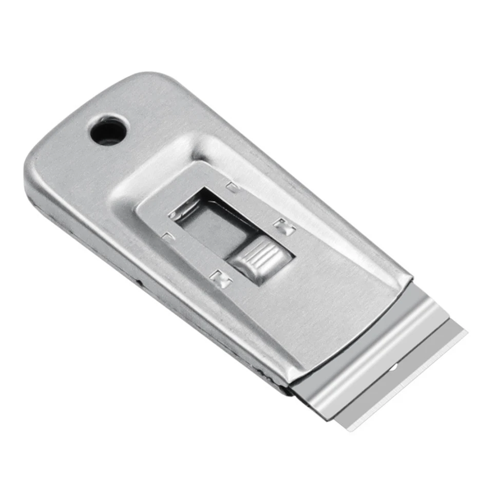 Accessorio Pulizia Vetri Supporto Lama In Acciaio Inox Per Raschietto Vetri - LEWI 11506, Lunghezza 10 Cm, Colore Argento Accessorio Pulizia Finestre