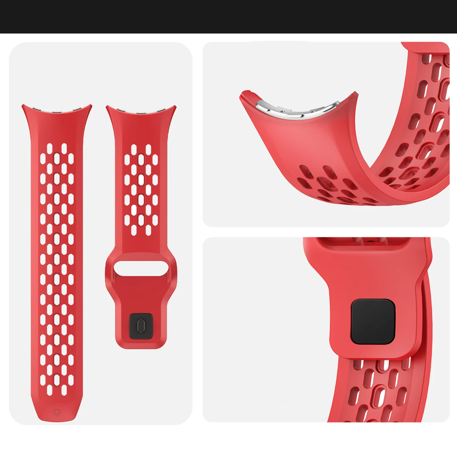 Breathable Silicone Sports Strap - 45mm
