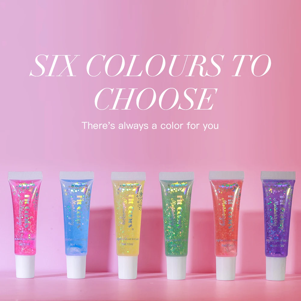 Fit Colors 6 color Mirror Pearl Glitter Warm Change jelly Lip Oil soft smooth silky Moisturizing Lip Gloss Christmas Lip Makeup 4