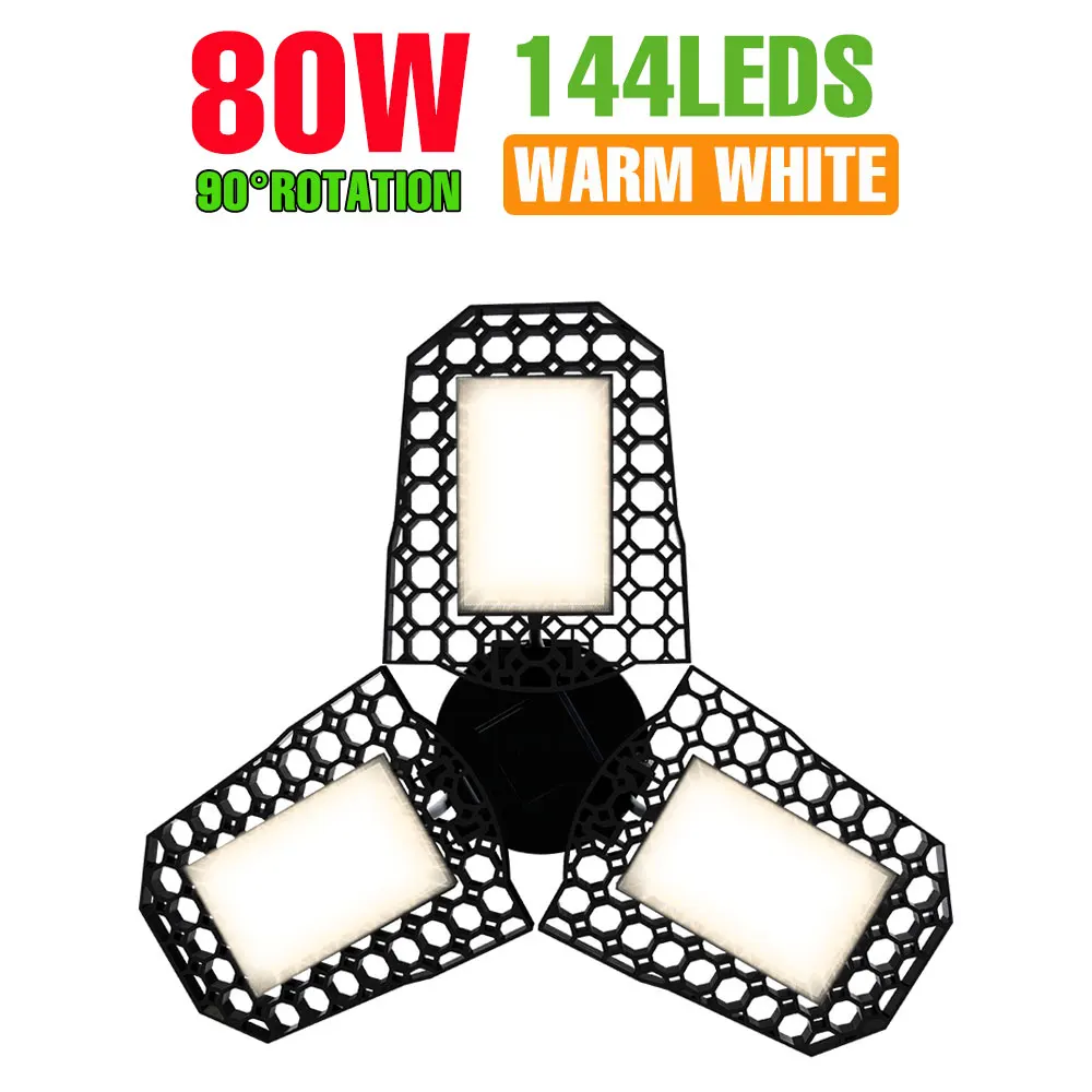 Ultra-Bright Adjustable LED Garage Light – 200W High Bay Spotlight for Home, Workshop & Warehouse
