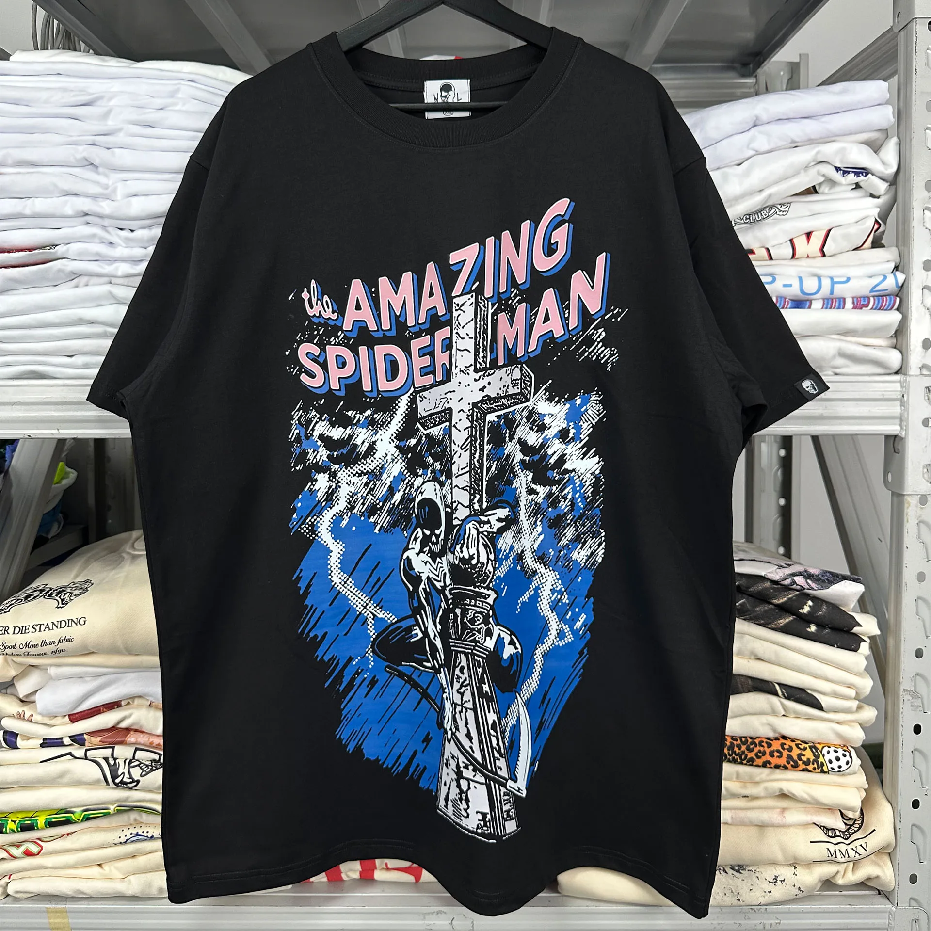 

Classic WL t shirts Streetwear Anime Casual Mens Clothing Oversized Print Short Sleeve Tops Tees WLT031