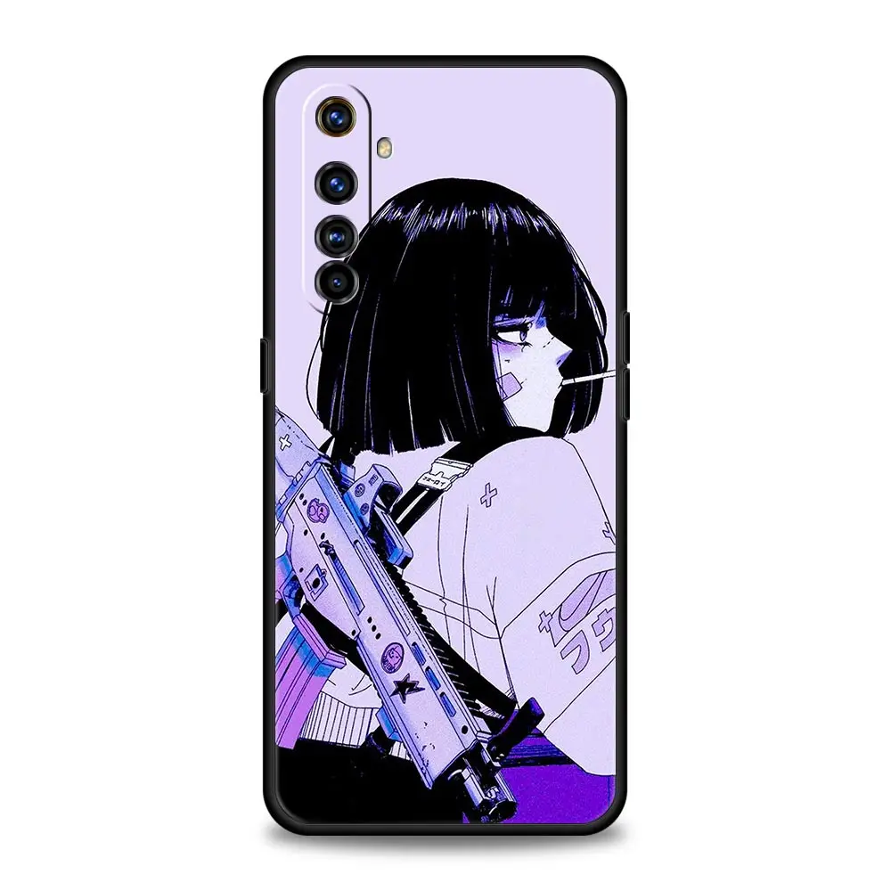 Japanese Style Anime Girl Phone Case - Artistic Cover
