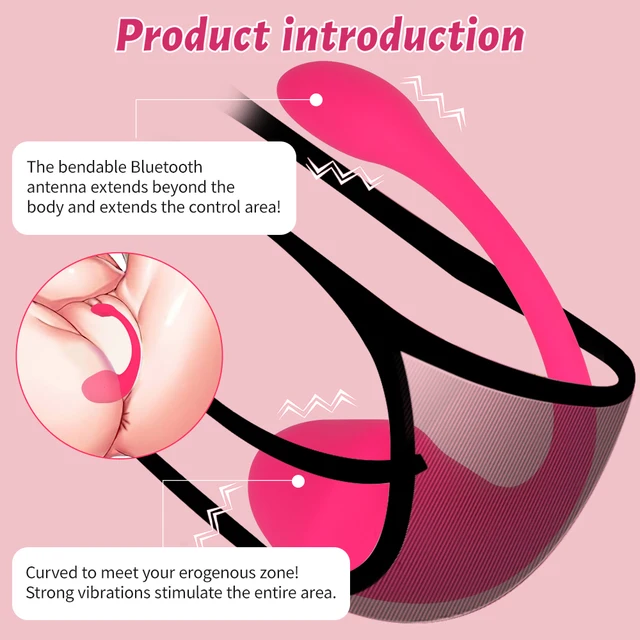 Bluetooth Controlled Vibrator Adult Items