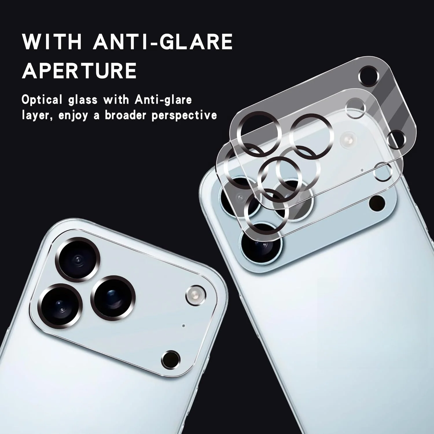 Premium Rear Camera Lens Protector Set - Tempered Glass, HD Clear, Full Coverage (2 Pack)