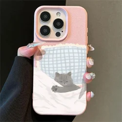 Lichee Pattern Deer & Cat Design Phone Case - Samsung Galaxy A07 (S21274)
