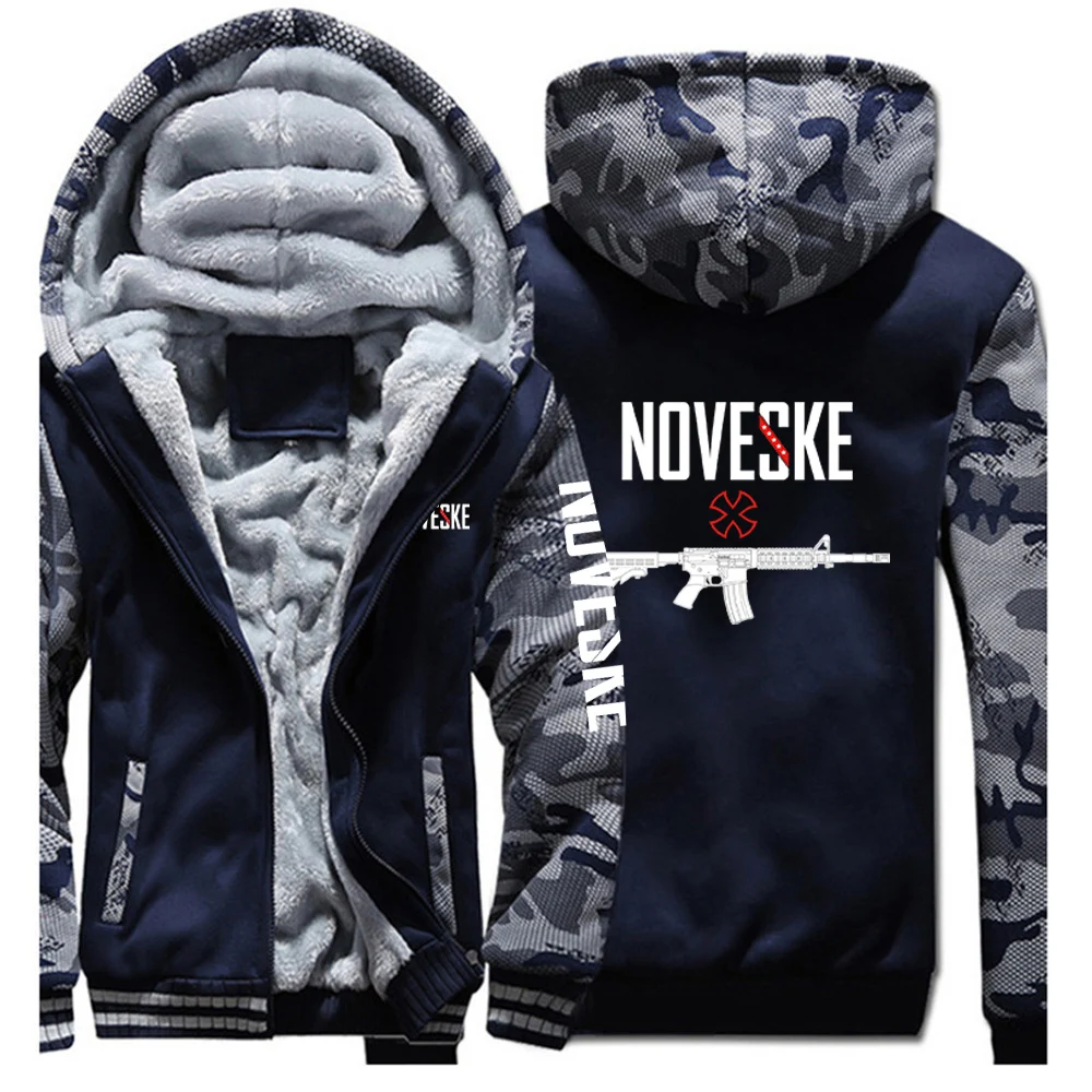 Thickened Hooded Cardigan Zipper Man Autumn Winter Hoodies