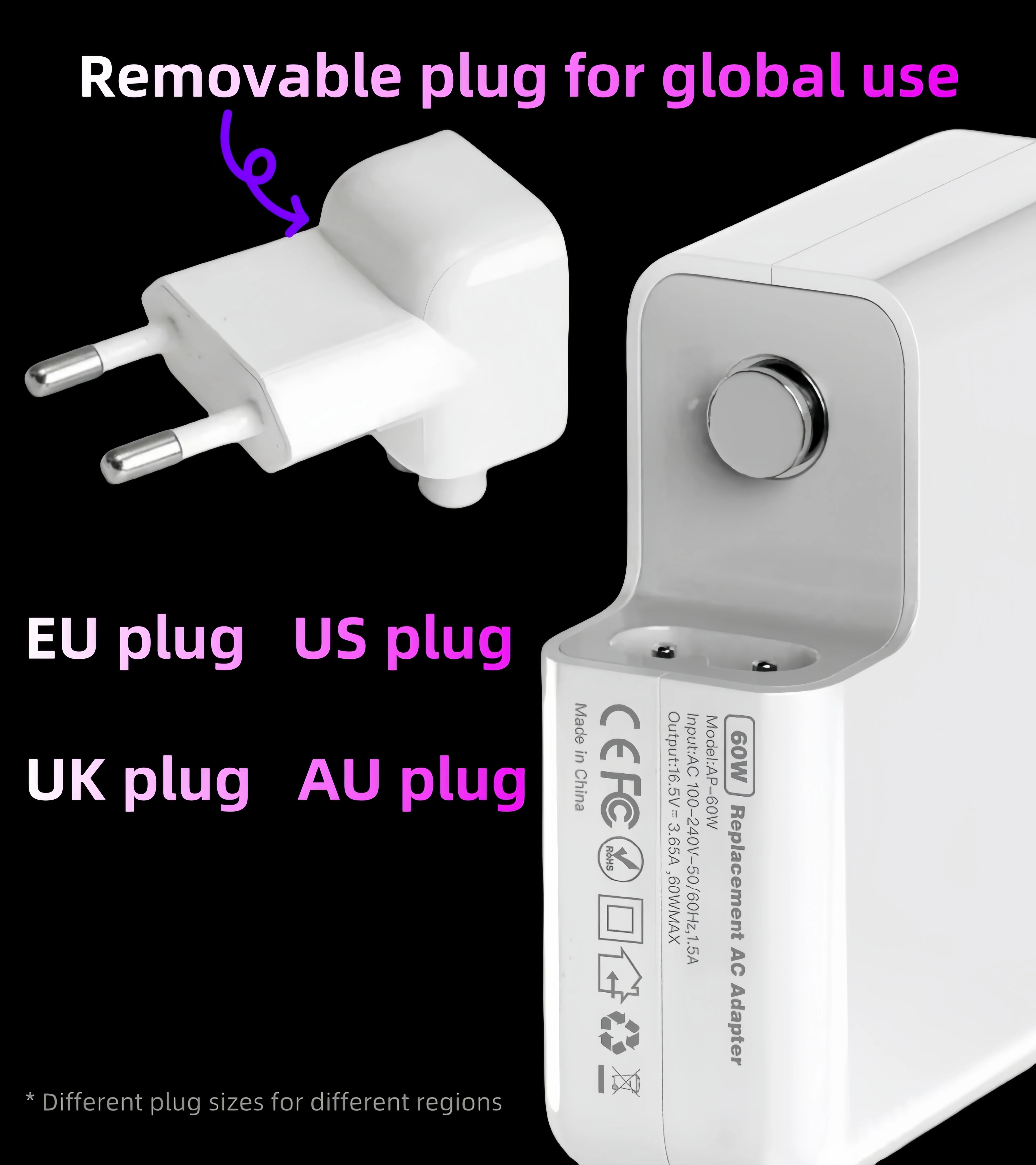85W Magsafe 2 T Power Adapter Compatible with MacBook