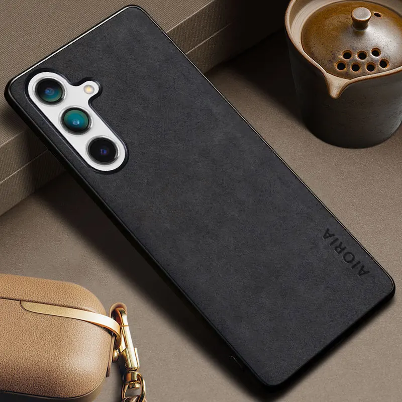 Elegant PU Leather Skin Cover for Samsung Galaxy Smartphones