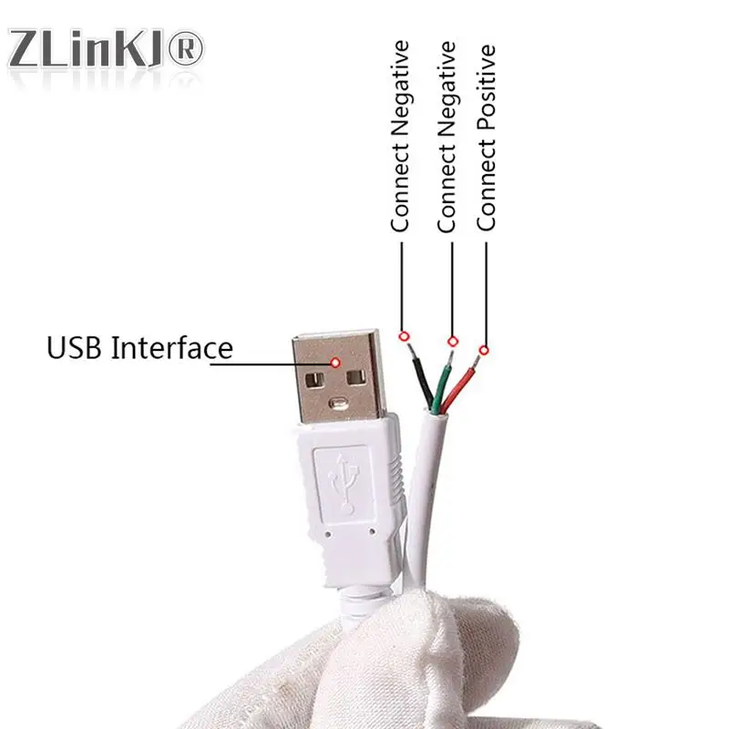 DC 5V LED 조광기 USB 포트 전원 공급 장치 라인, 색상 매칭 연장 케이블, ON OFF 스위치 어댑터, LED 전구용