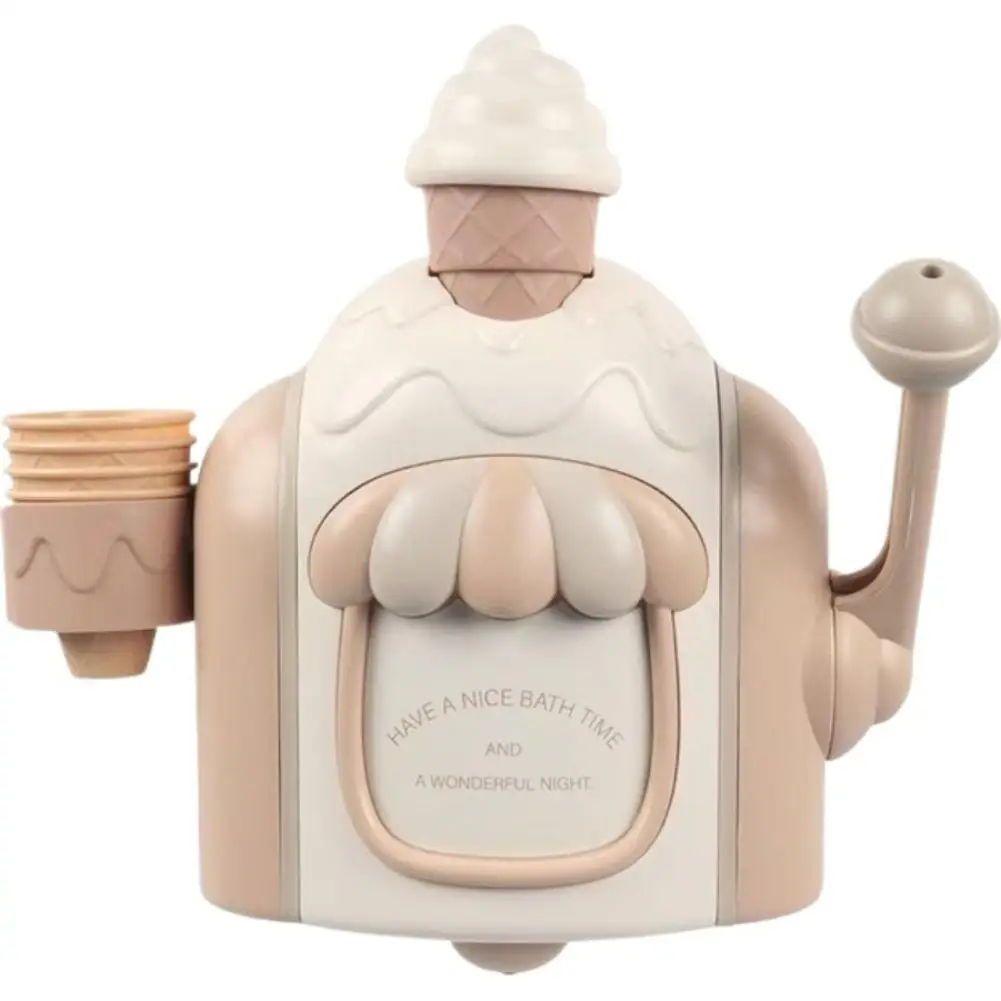 Bath Bubble Toy Funny DlY Ice Cream With Foam_voghion.com