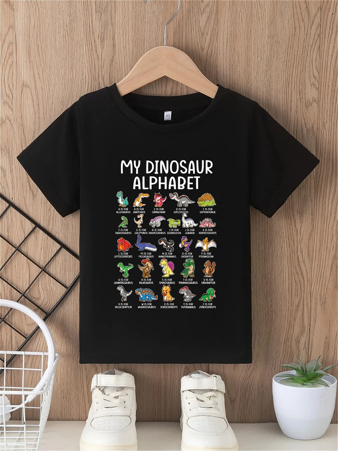 Boys Dinosaur Alphabet Tee 2