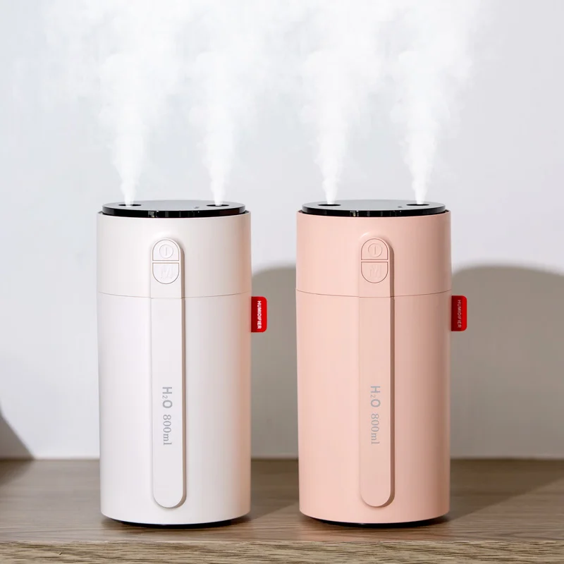 

MYVOES 800mL Automatic Sensor Double Spray Portable Wireless Ultrasonic H2o Air Humidifier For Home And Office