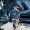ROCOS Women's Ceramic Fashion Quartz Watch Elegant Luxury Ladies Watches Waterproof Quartz Watch for Women Slim Ceramic Clock 1
