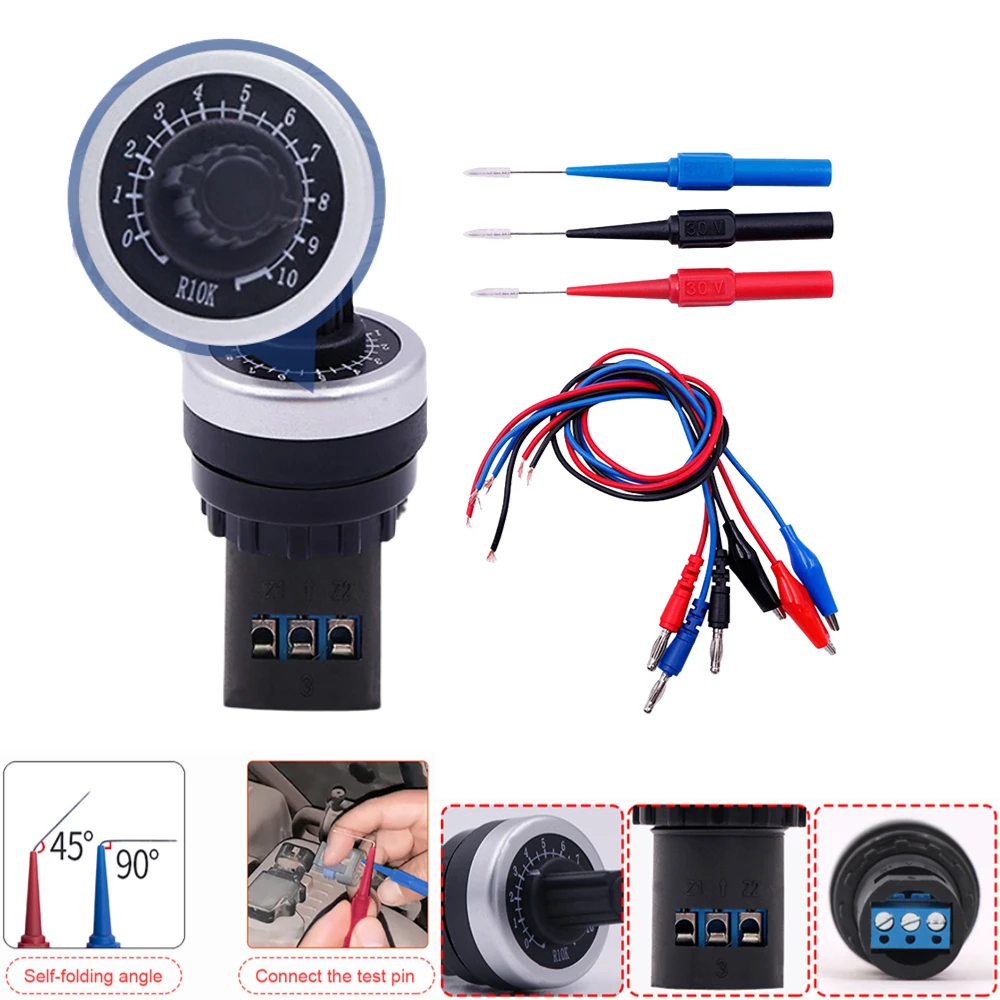 Universal Car Repair Signal Simulator – Adjustable Resistor + Sensor Tester (Unbranded)