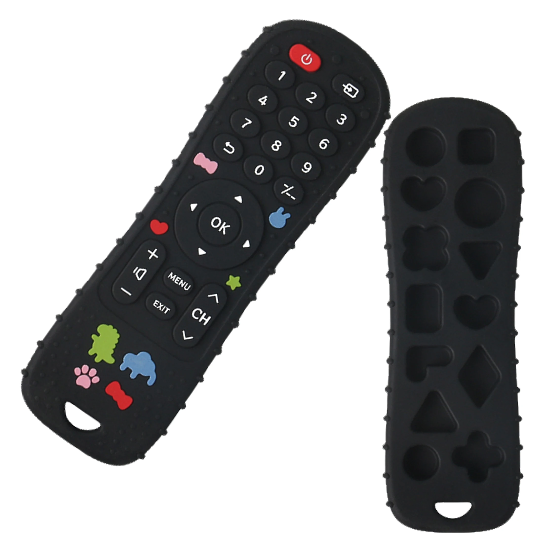 Silicone simulation remote control pressing toy grinding teeth glue teething toys silicone teething toys
