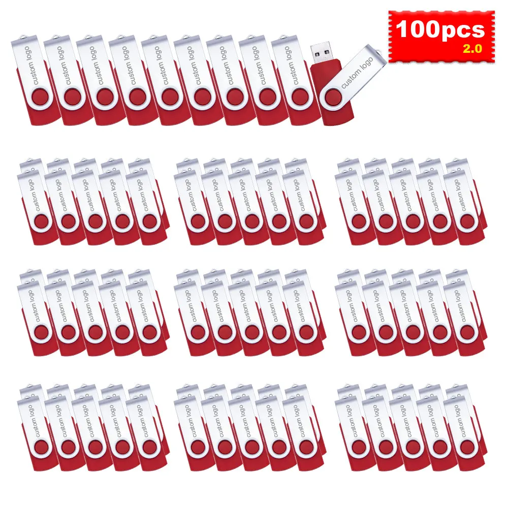 무료 로고 100 개/로트 USB 2.0 플래시 드라이브 64 기가 바이트 32 기가 바이트 펜 드라이브 미니 메모리 스틱 Pendrive 4 기가 바이트 8 기가 바이트 16 기가 바이트 U 디스크 엄지 플