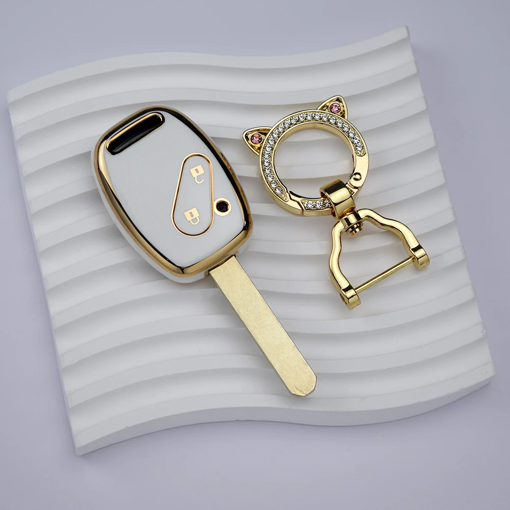 2 Custodie Telecomando Per Auto Honda - Civic, Jazz, CRV, 2 Pulsanti, Colore Nero - Foto 5