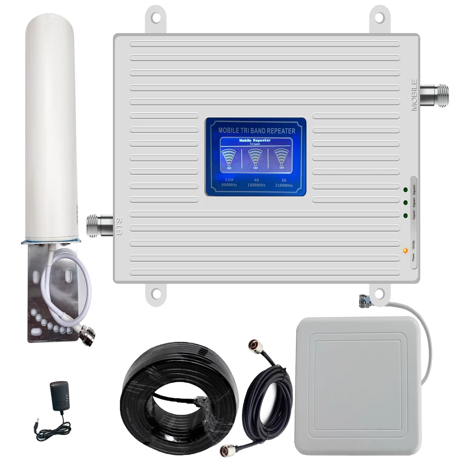 900 1800 2100 Mhz 2g 3g 4g Gsm Dcs Wcdma Cell Phone Booster Band Mobile