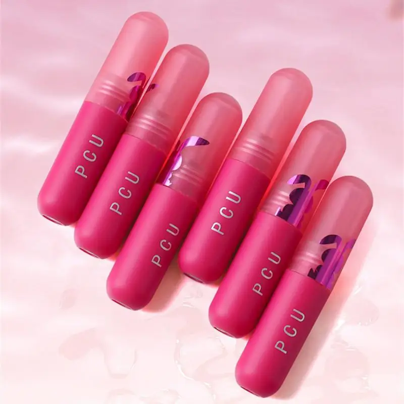 Pcu 립 글로스 미백 효과 논스틱 립 글레이즈, 럭셔리 매트 모이스처라이징 립 머드, 벨벳 매트 립 글로스 필요  Best5