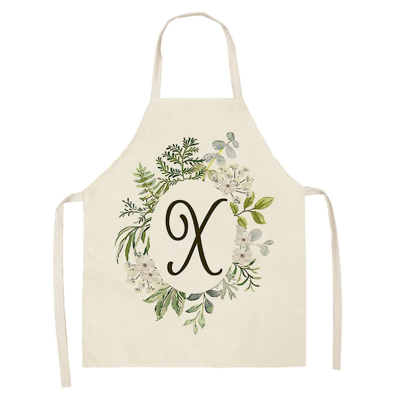 

Фартук для дома с буквенным принтом, устойчивый к пятнам, из льна, для мужчин и женщин, для уборки дома, кухонная утварь