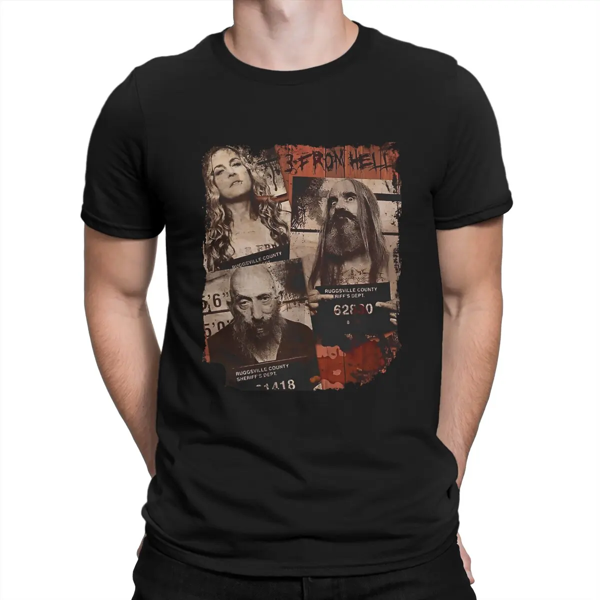 

Men's Devil's Rejects T Shirt Captain Spaulding Cotton Tops Vintage Short Sleeve Crewneck Tees Adult T-Shirt