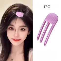 Volumizing Hair Clips - Portable Korean Styling Rollers (Purple three teeth)