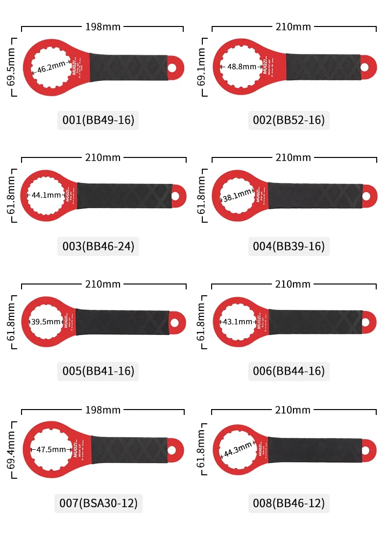 Description Picture 4 of itemBottom Bracket Wrench MTB Tools Bicycle Repair Tools For SRAM DUB BSA30 T47 For Shimano XTR BB93 MT800 BBR60 BB9000