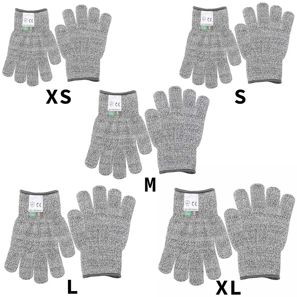 1 Pair Stab Resistant Stainless Steel Wire Metal Mesh Anti-cut Gloves Cut-Resistant Protection Gloves Safety