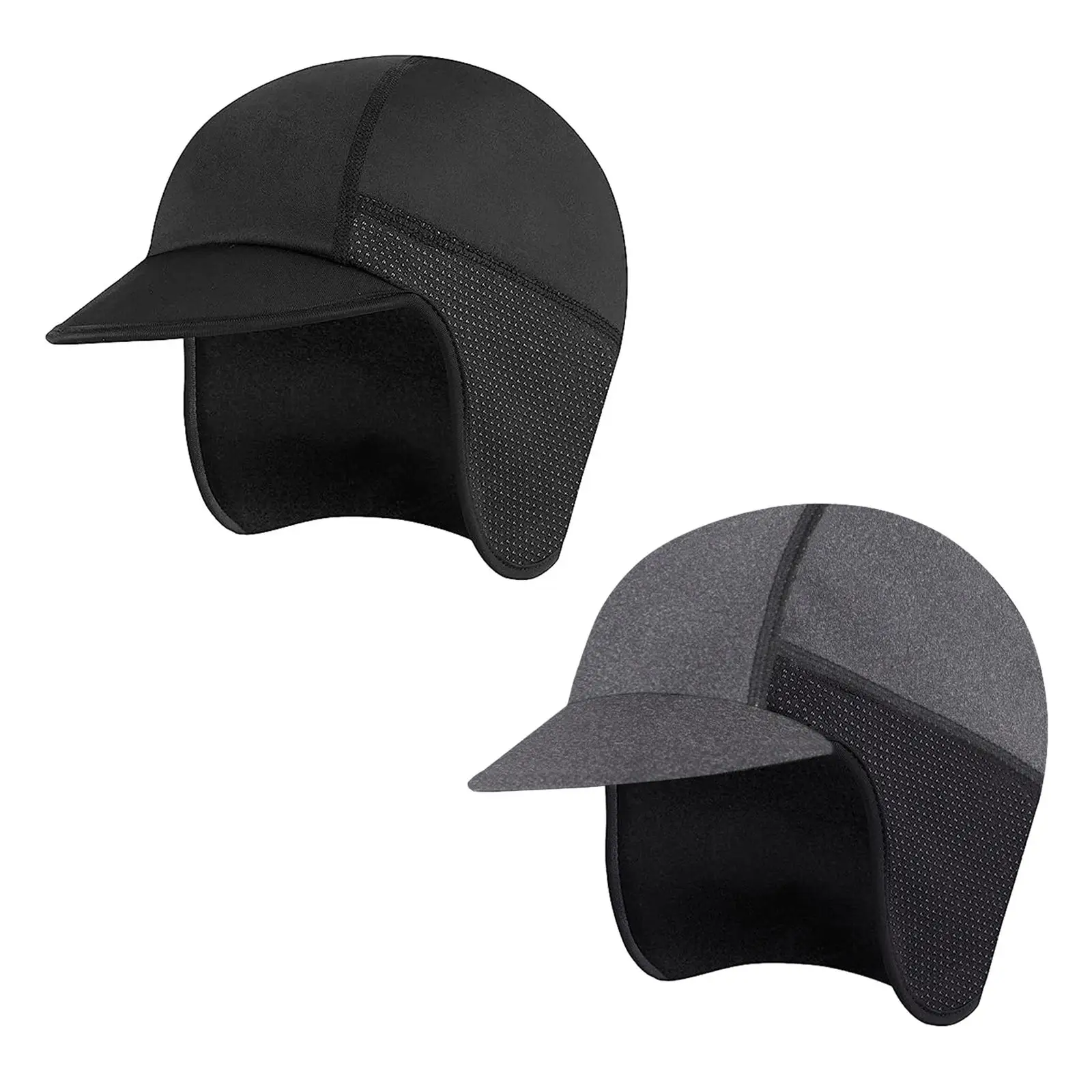 Cycling Hat Sweat Absorbent Baggy Hat Outdoor Warm Ear Protectors Sports Hat Lining Cap for Running Camping Hiking Ski Jogging