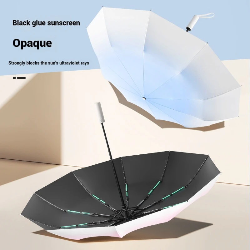 The 20 bone Gradient Small Fresh Umbrella, Super Sun Protection, Super Light, Can Be Carried Anywhere