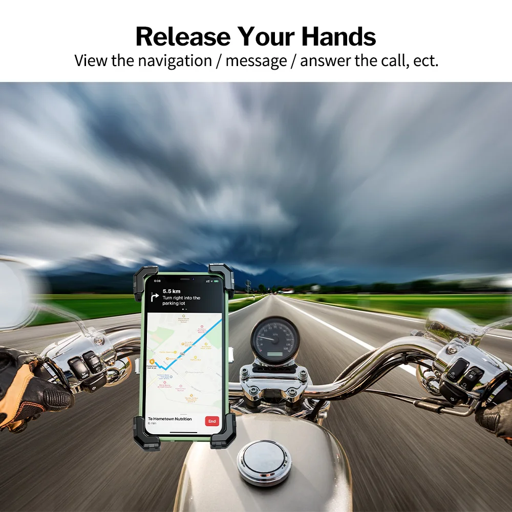 Deelife Motorcycle Phone Holder Wireless Charger for Moto Mobile Smartphone Stand Motorbike Cellphone Bracket Support