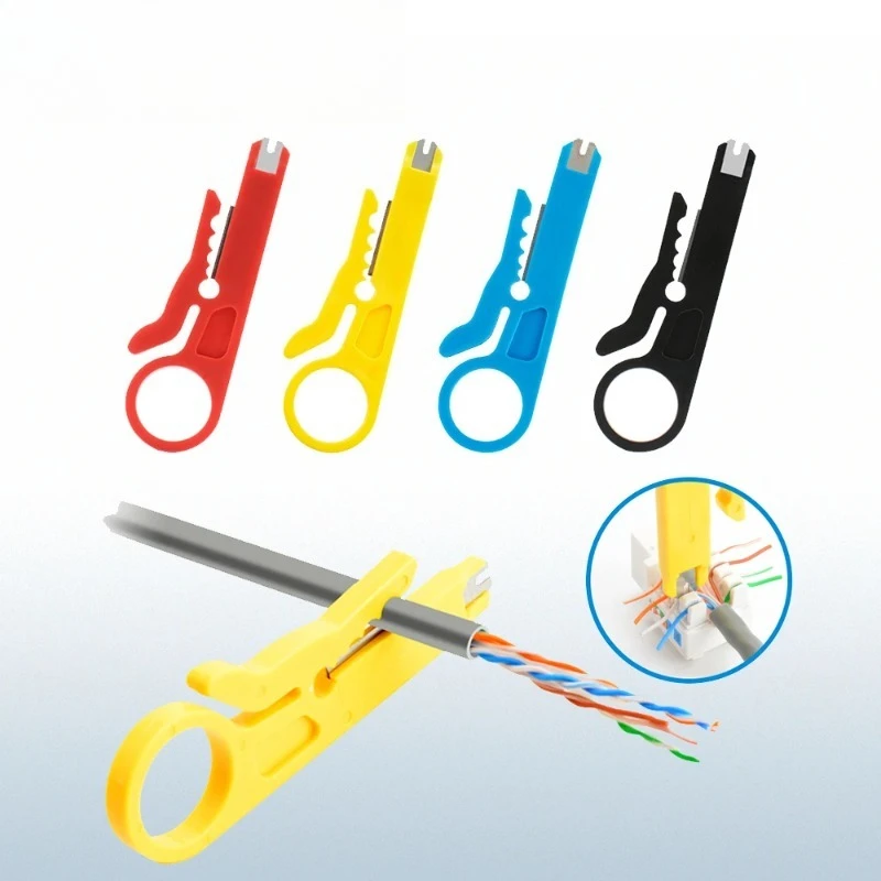 Cable Stripping Wire Cutter Crimping Tool Multi Stripper Knife Crimper Pliers Mini Portable Decrustation Electrical Straight