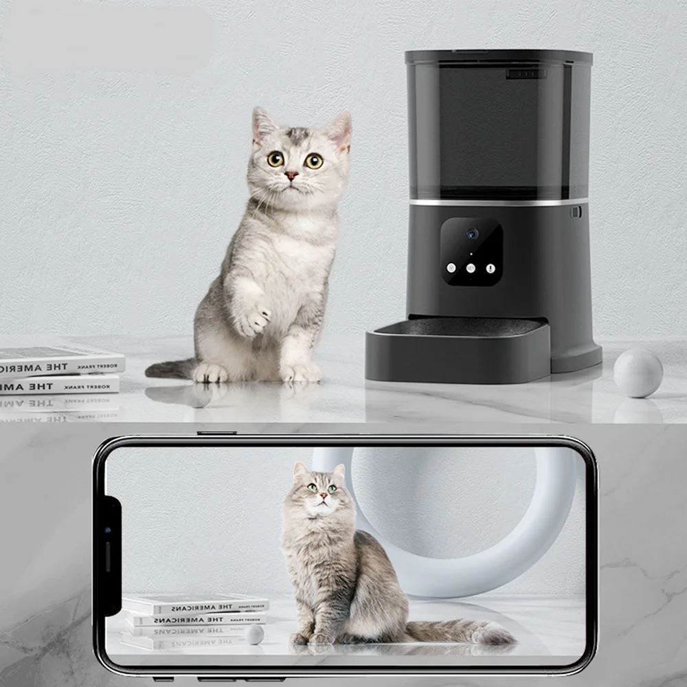 

3L 6L Video Camera Feeder Timing Smart Automatic Pet Feeder For Cats Dog WiFi Intelligent Dry Food Dispenser Voice Recorde Bowl