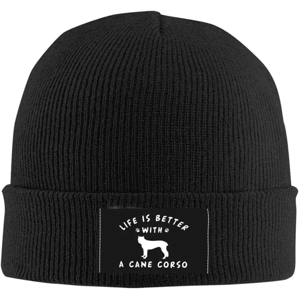 Life Is Better With A Cane Corso Beanie Hat Knit Hat Cap Heat For Men Women Hat